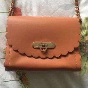 Brown Scallop Crossbody Bag from ASOS